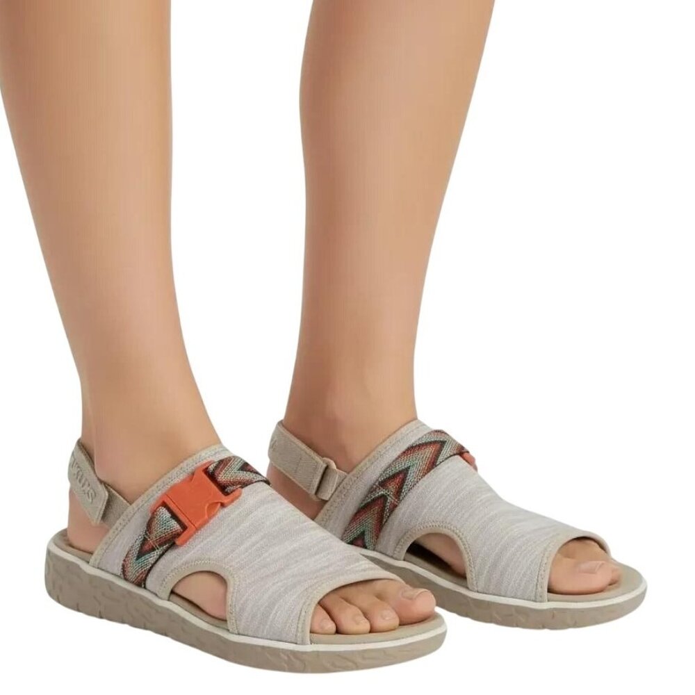 MUK LUKS Women's Clay Boardwalk Parade Microfiber Slingback Mule Sandal Size 9 - Picture 1 of 16